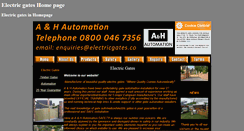 Desktop Screenshot of electricgateautomations.co.uk