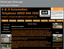 Tablet Screenshot of electricgateautomations.co.uk